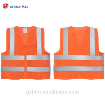 Vente en gros haute visibilité sécurité gilet réfléchissant ANSI 107 100% polyester maille salut vis vestes de travail